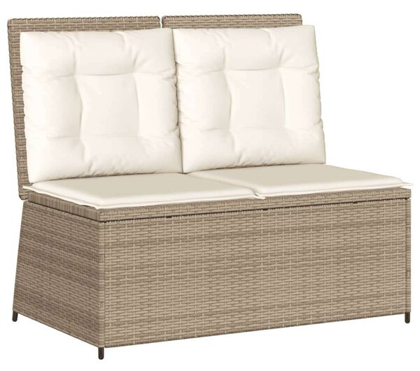 VidaXL Kert Pad - Polyrattan - Dönthető - 108x67x95cm