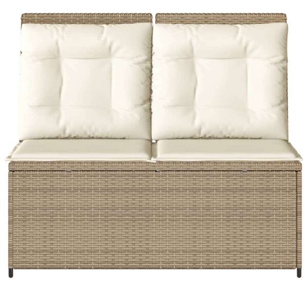 VidaXL Kert Pad - Polyrattan - Dönthető - 108x67x95cm