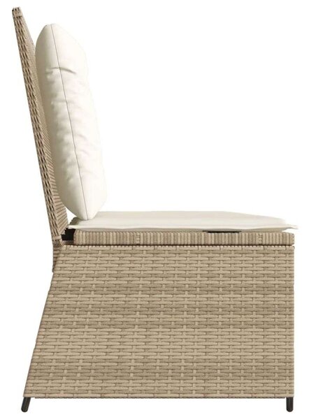 VidaXL Kert Pad - Polyrattan - Dönthető - 108x67x95cm
