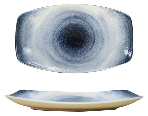 Hush - Hurrikán mintás kék tányér