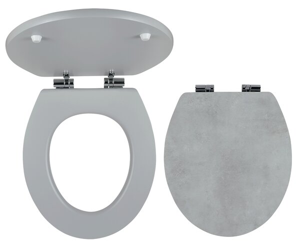 Novaservis - WC ülőke, MDF nyomattal, fém-króm zsanérok, WC / SOFTSTONE1