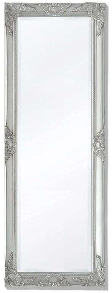 VidaXL 140x50 cm ezüst barokk stílusú fali tükör
