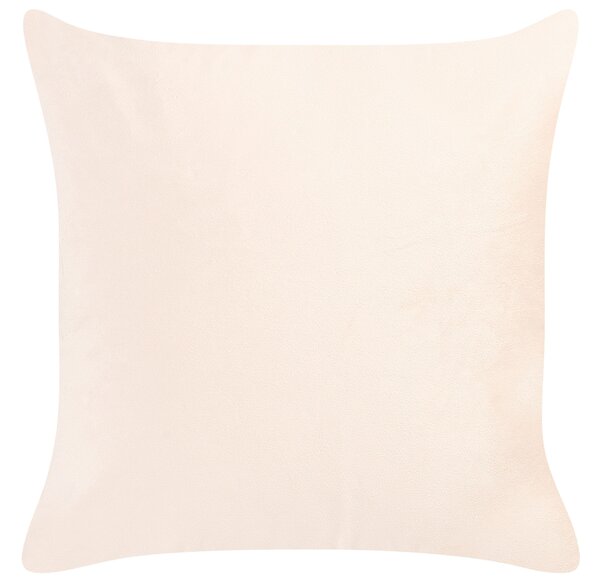 2 db díszpárna YARROW Bársony 45 x 45 cm Bézs Geometrikus mintás