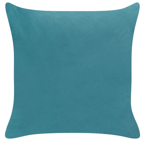 2 db díszpárna YARROW Bársony 45 x 45 cm Kékeszöld Geometrikus mintás