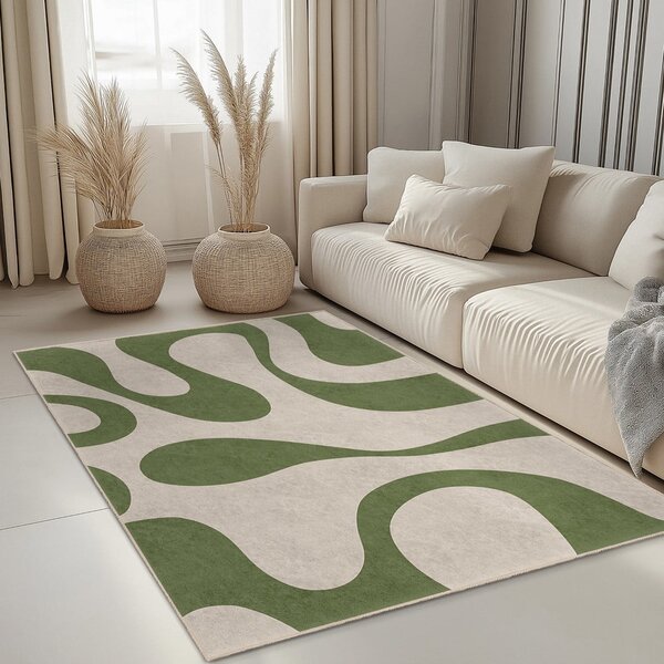 Zöld mosható szőnyeg 60x100 cm Matcha Latte – Mila Home