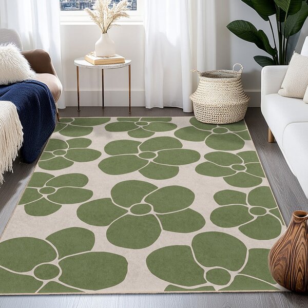 Zöld mosható szőnyeg 60x100 cm Green Meadow – Mila Home
