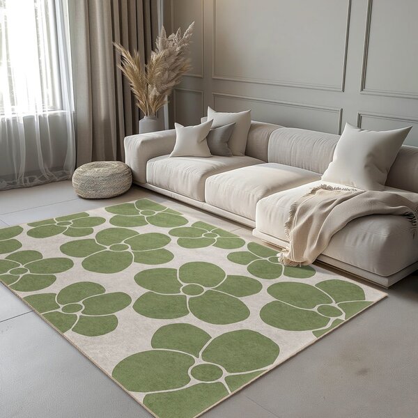 Zöld mosható szőnyeg 60x100 cm Green Meadow – Mila Home