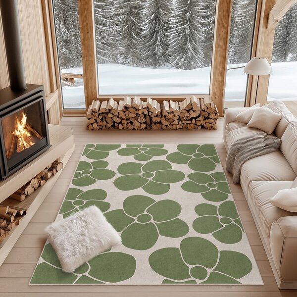 Zöld mosható szőnyeg 60x100 cm Green Meadow – Mila Home