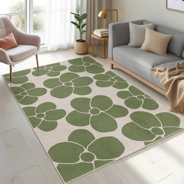 Zöld mosható szőnyeg 60x100 cm Green Meadow – Mila Home