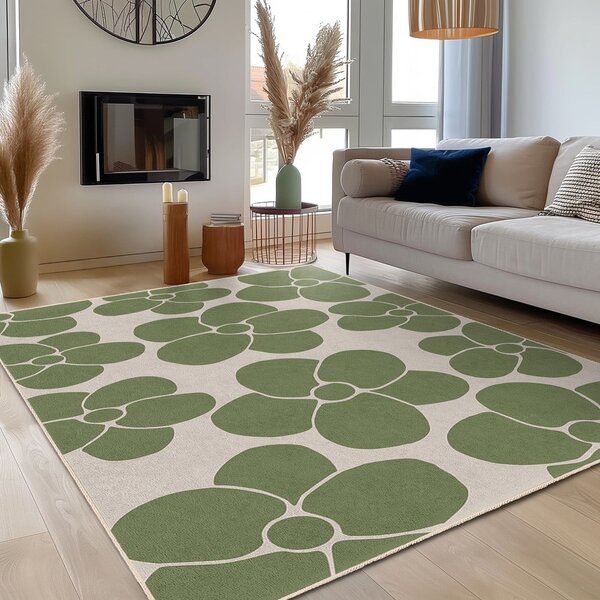Zöld mosható szőnyeg 60x100 cm Green Meadow – Mila Home