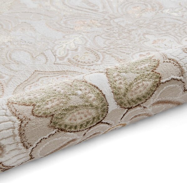 Krémszínű szőnyeg 120x170 cm Damask Bronze – Think Rugs