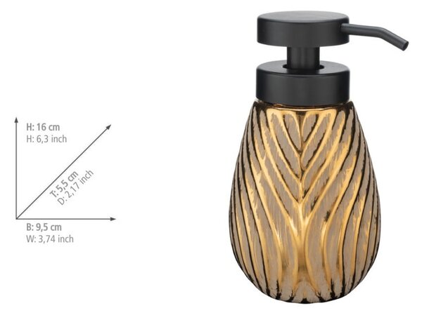 Aranyszínű kerámia szappanadagoló 330 ml Idro – Wenko
