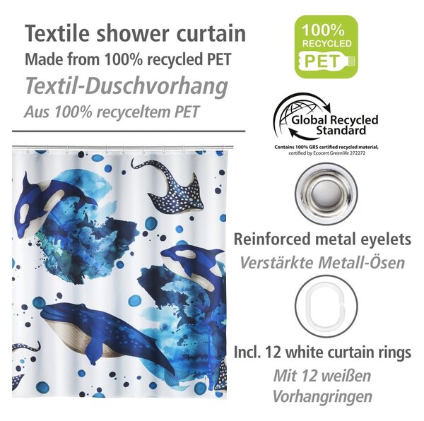 Zuhanyfüggöny 200x180 cm Aquaris – Wenko