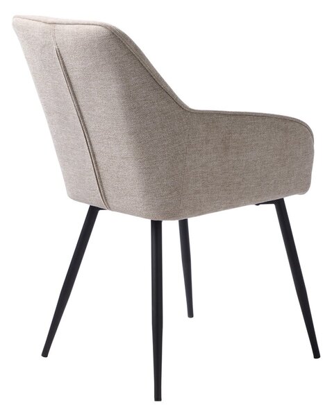 Bézs kárpitozott karfás étkezőfotel Nolan – Unique Furniture