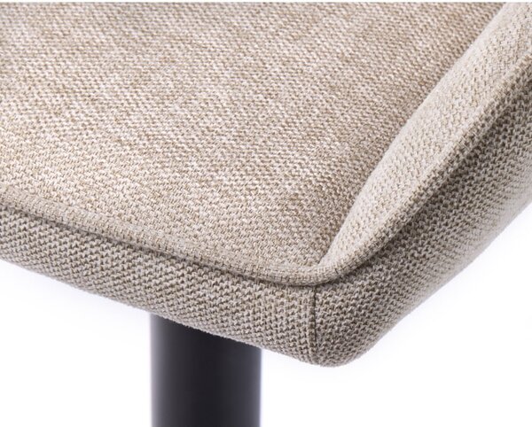 Bézs kárpitozott karfás étkezőfotel Nolan – Unique Furniture