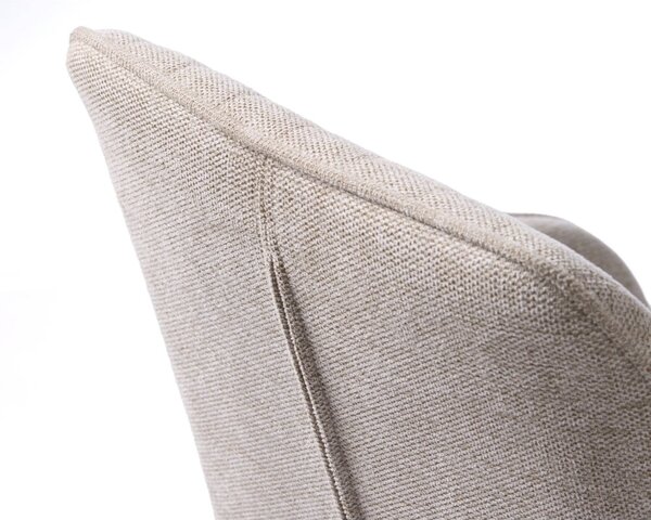 Bézs kárpitozott karfás étkezőfotel Nolan – Unique Furniture