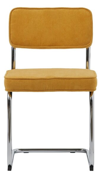 Sárga kordbársony étkezőszék Rupert – Unique Furniture