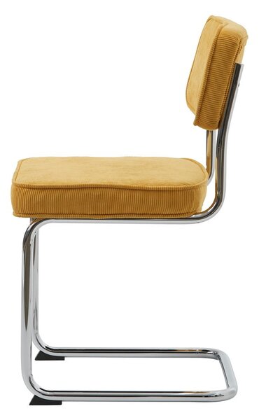 Sárga kordbársony étkezőszék Rupert – Unique Furniture