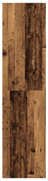 Vidaxl Antik Fa Ruhaszekrény - 5 Polcos - 30x50x200 cm