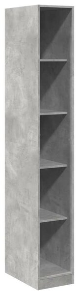 VidaXL Keskeny Ruhásszekrény - 5 Polc - Beton Szürke - 30x50x200 cm
