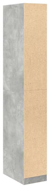 VidaXL Keskeny Ruhásszekrény - 5 Polc - Beton Szürke - 30x50x200 cm