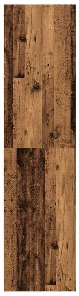 Vidaxl Antik Fa Ruhaszekrény - 5 Polcos - 50x50x200 cm