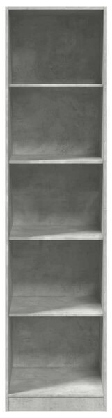 VidaXL Polcrendszer - Beton Szürke - 5 Polcos - 50x50x200 cm