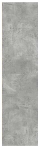 VidaXL Polcrendszer - Beton Szürke - 5 Polcos - 50x50x200 cm