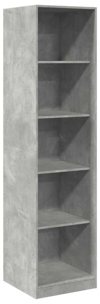 VidaXL Polcrendszer - Beton Szürke - 5 Polcos - 50x50x200 cm