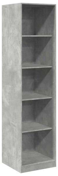 VidaXL Polcrendszer - Beton Szürke - 5 Polcos - 50x50x200 cm