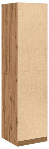 VidaXL kézműves tölgy színű szerelt fa ruhásszekrény 50 x 50 x 200 cm