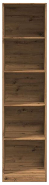 VidaXL kézműves tölgy színű szerelt fa ruhásszekrény 50 x 50 x 200 cm