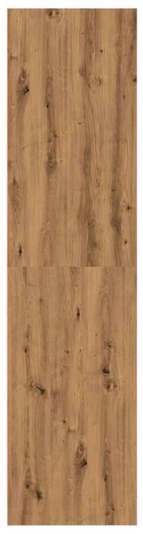 VidaXL kézműves tölgy színű szerelt fa ruhásszekrény 50 x 50 x 200 cm