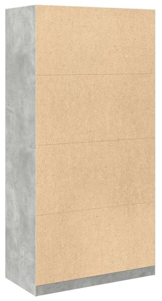 VidaXL Ruhásszekrény - Beton Szürke - 100x50x200 cm