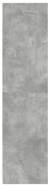 VidaXL Ruhásszekrény - Beton Szürke - 100x50x200 cm
