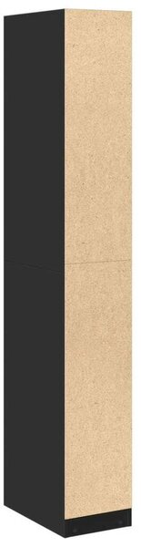 VidaXL Fekete Ruhásszekrény - 30x50x200 cm