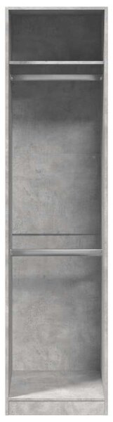 VidaXL Ruhásszekrény - Beton Szürke - 50x50x200 cm