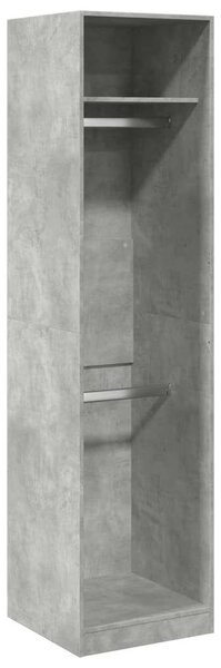 VidaXL Ruhásszekrény - Beton Szürke - 50x50x200 cm