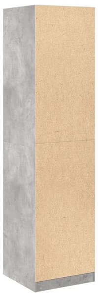 VidaXL Ruhásszekrény - Beton Szürke - 50x50x200 cm