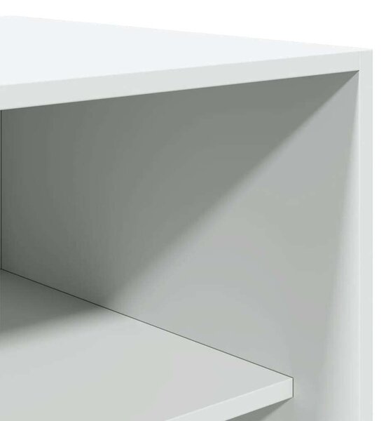 VidaXL fehér forgácslap ruhásszekrény 100 x 50 x 200 cm