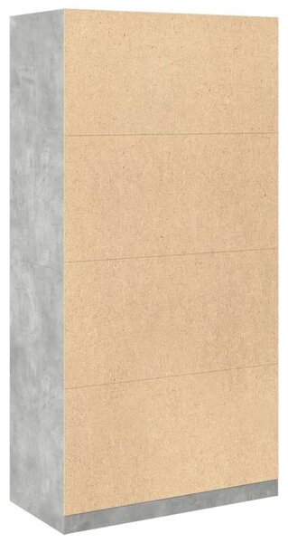VidaXL Ruhaszekrény - Betonszürke - 100x50x200 cm