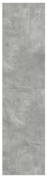 VidaXL Ruhaszekrény - Betonszürke - 100x50x200 cm