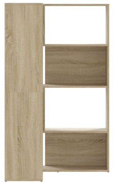 VidaXL Sarok Könyvespolc - 4 Polc - Sonoma Tölgy - 85x85x140cm
