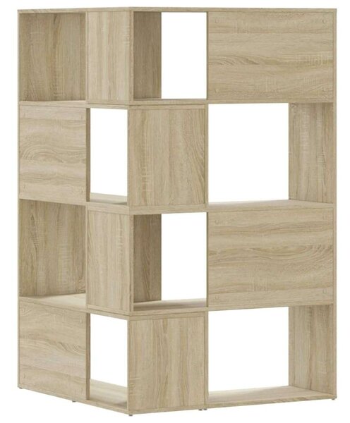 VidaXL Sarok Könyvespolc - 4 Polc - Sonoma Tölgy - 85x85x140cm