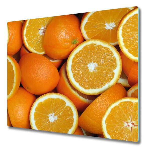 Üveg vágódeszka fele narancssárga