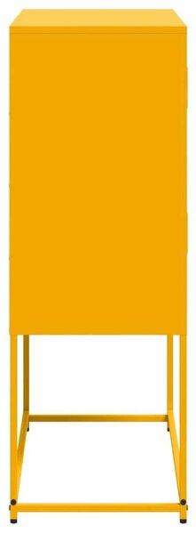 Acél Tárolószekrény - Mustársárga - 68,5x38,5x107 cm