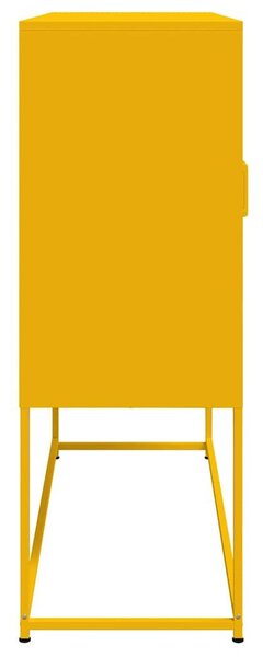 VidaXL mustársárga acél magasszekrény 100,5 x 39 x 107 cm