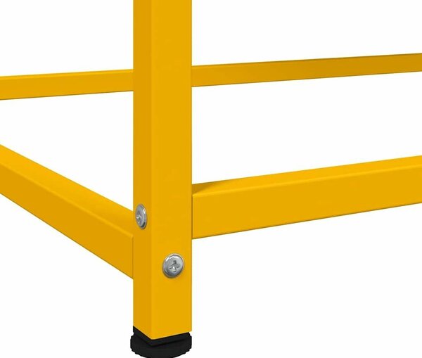 VidaXL mustársárga acél magasszekrény 100,5 x 39 x 107 cm