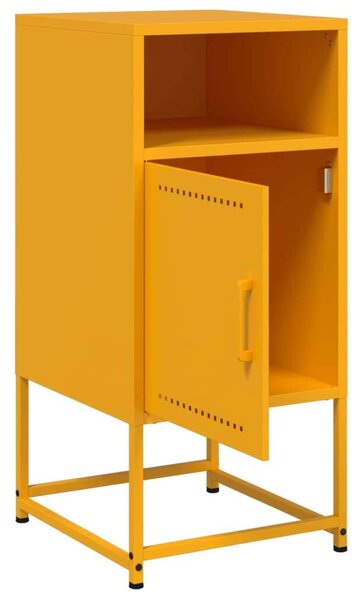 VidaXL Ipari Éjjeliszekrény Szett - 2 db - Mustársárga - Acél - 36x39x78 cm