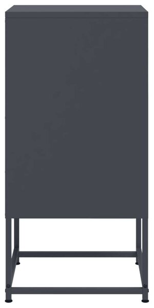 VidaXL Fém Éjjeliszekrény Szett - 2 db - Antracit Szürke - 36x39x78 cm